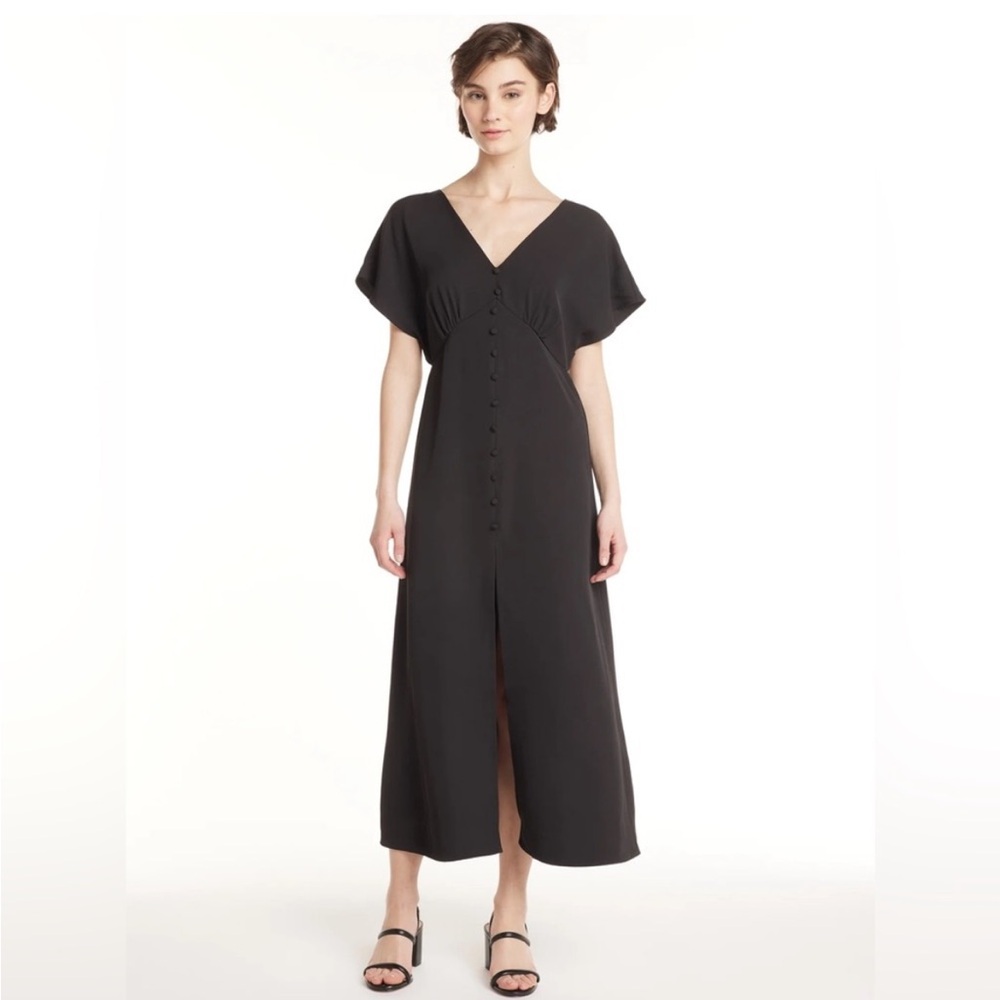 Label Rail x WhatSmitaFound Black Button Down Maxi Size 6